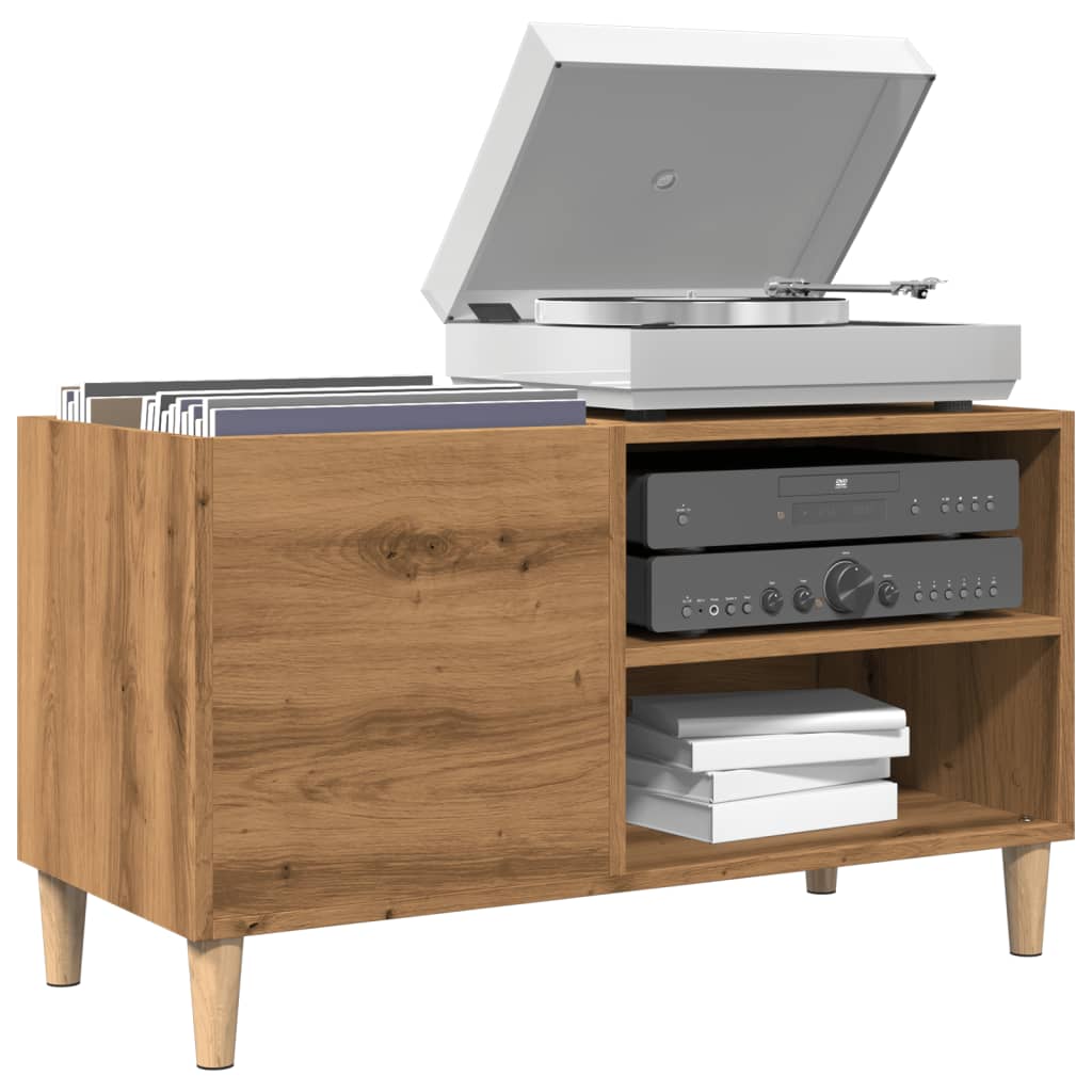 vidaXL Mueble discos madera de ingeniería roble artisan 84,5x38x48 cm