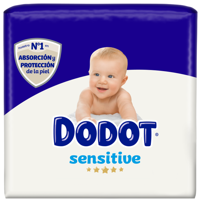 Dodot Sensitive Toallitas para Bebé - 3 paquetes de 2 x 54 toallitas -  Total: 324 unidades : : Bebé