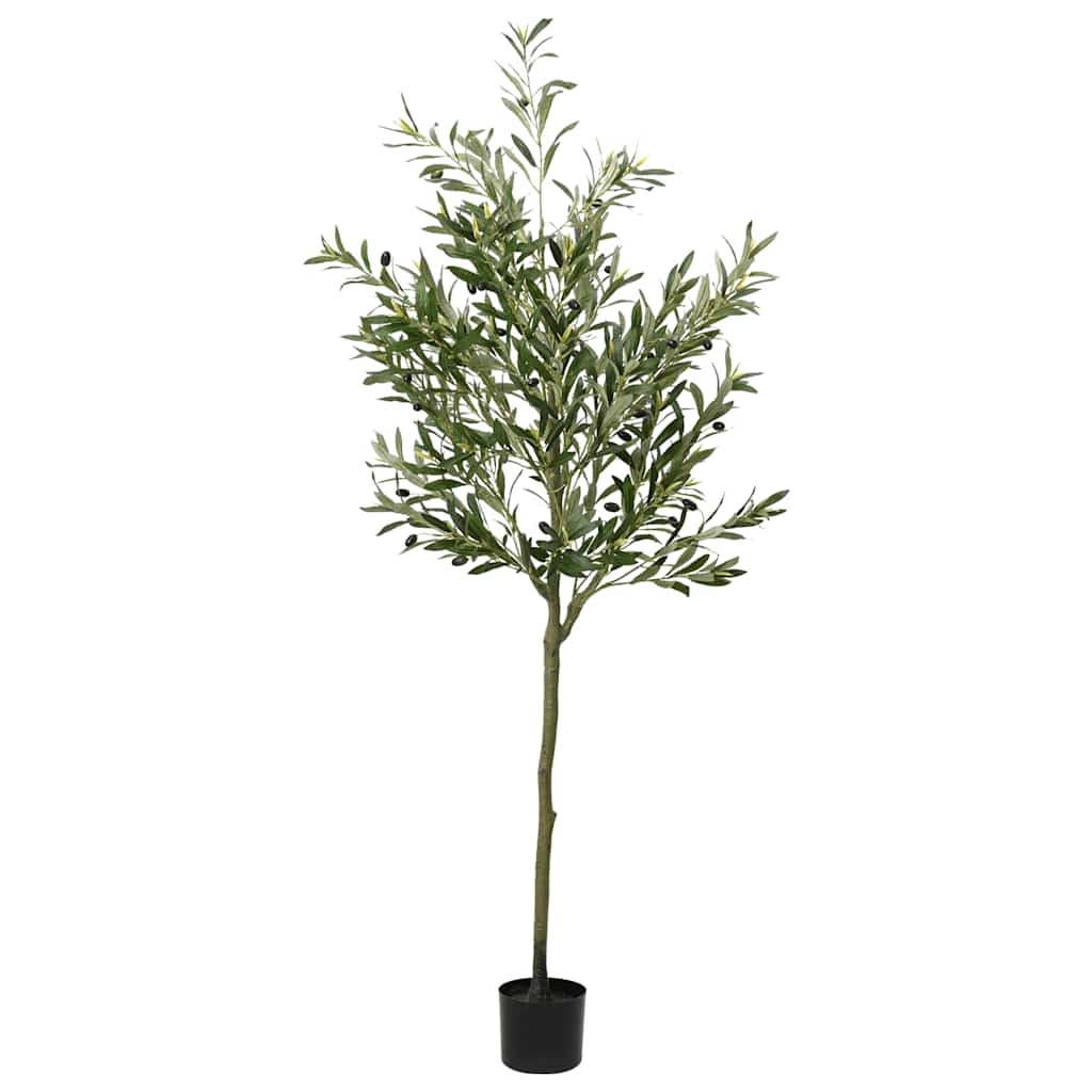 vidaXL Árbol de olivo artificial con 700 hojas verde 180 cm