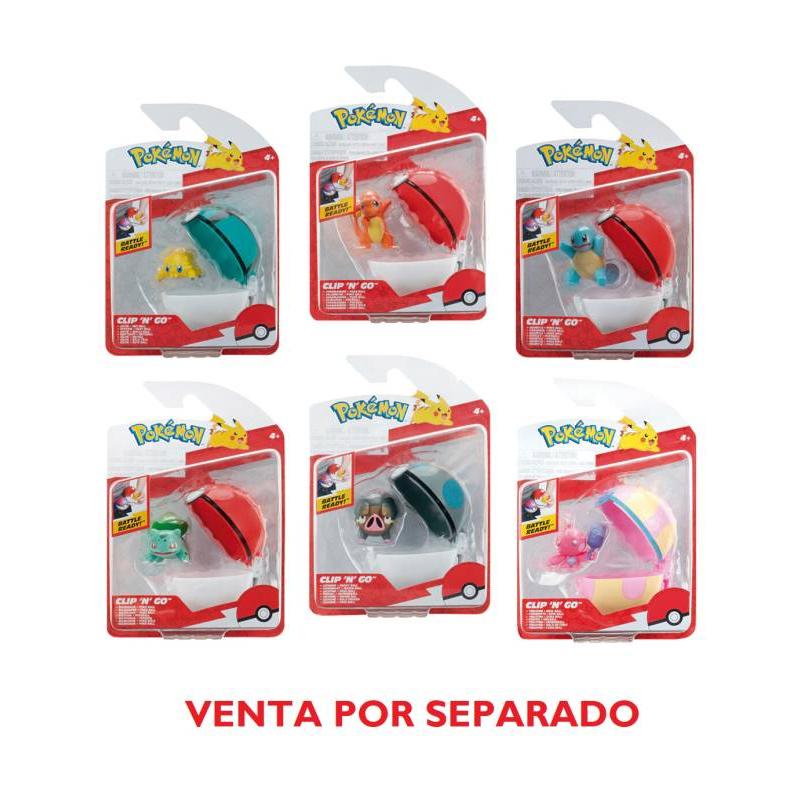 POKÉMON CLIP N GO SURTIDOS – 6 MODELOS DIFERENTES