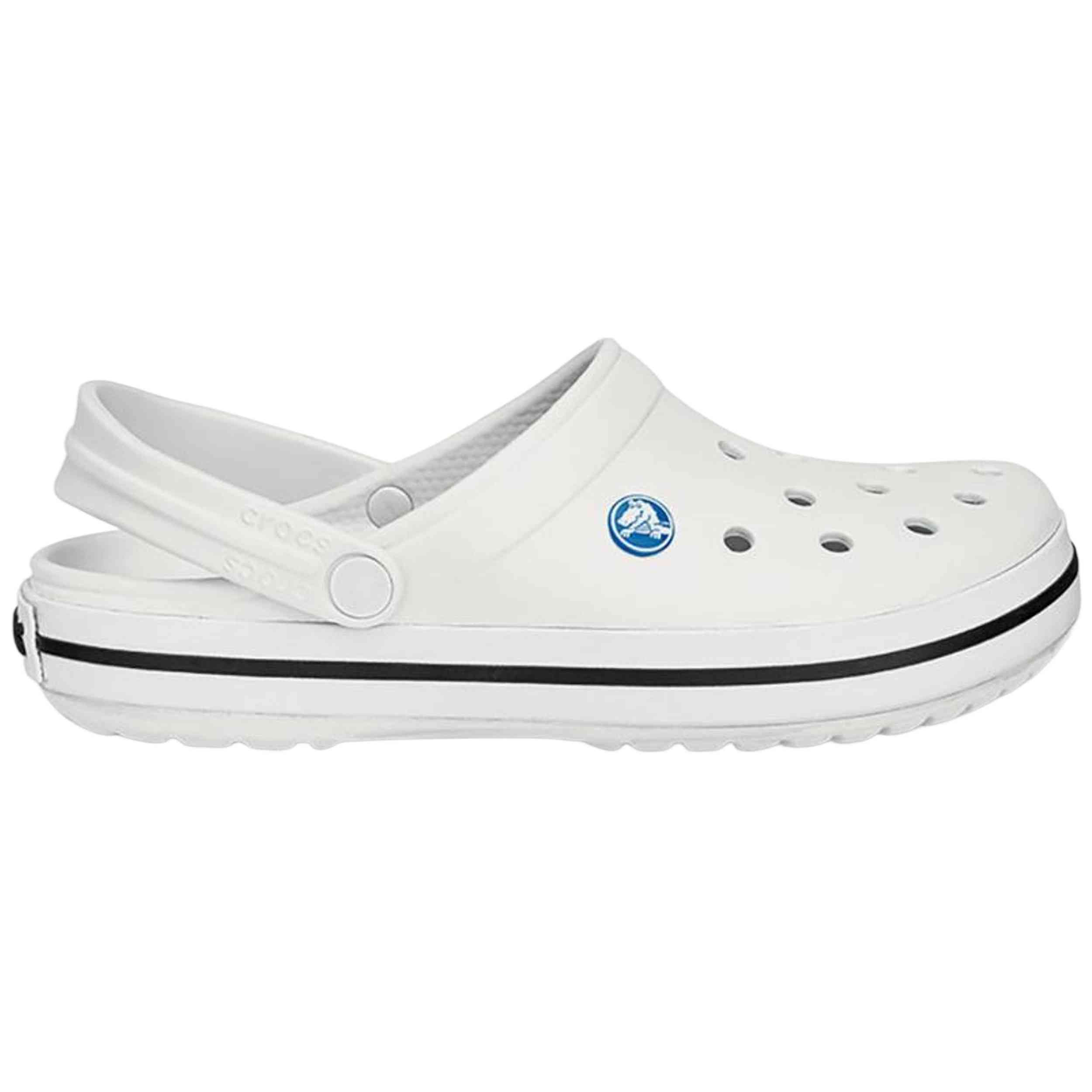 Chanclas Crocs modelo Crocband para hombre y mujer en color Blanco