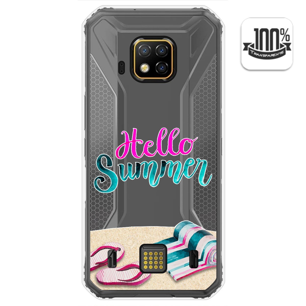 Tumundosmartphone Funda Gel Transparente para Doogee S95 Pro diseño Summer Dibujos