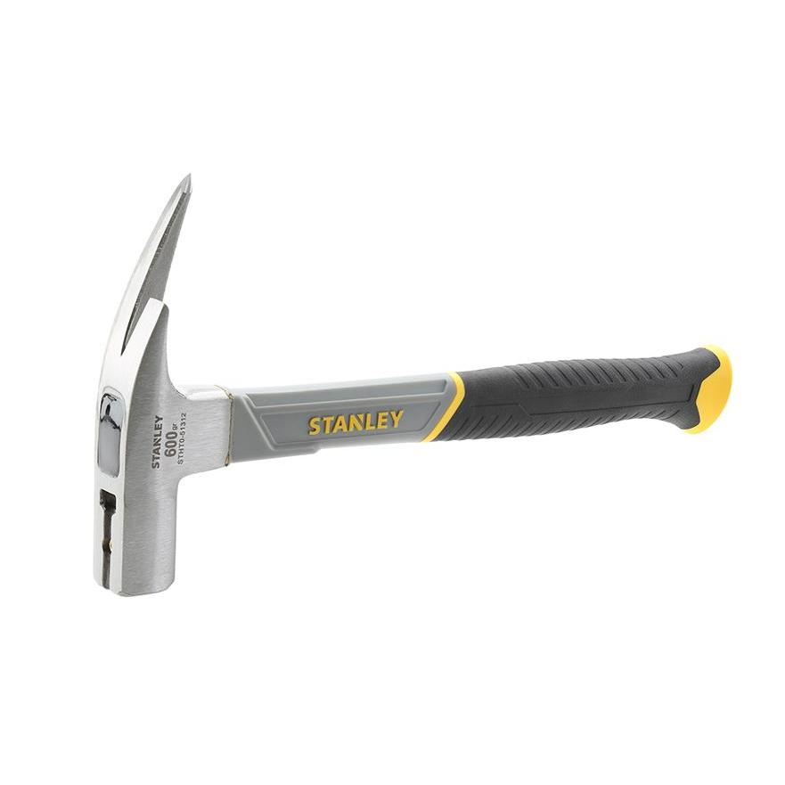 Stanley Fiberglass Hammer STHT0-51312, 600g with fiberglass core and 336mm length, features an ergonomic non-slip handle for optimal balance and improved swing power.