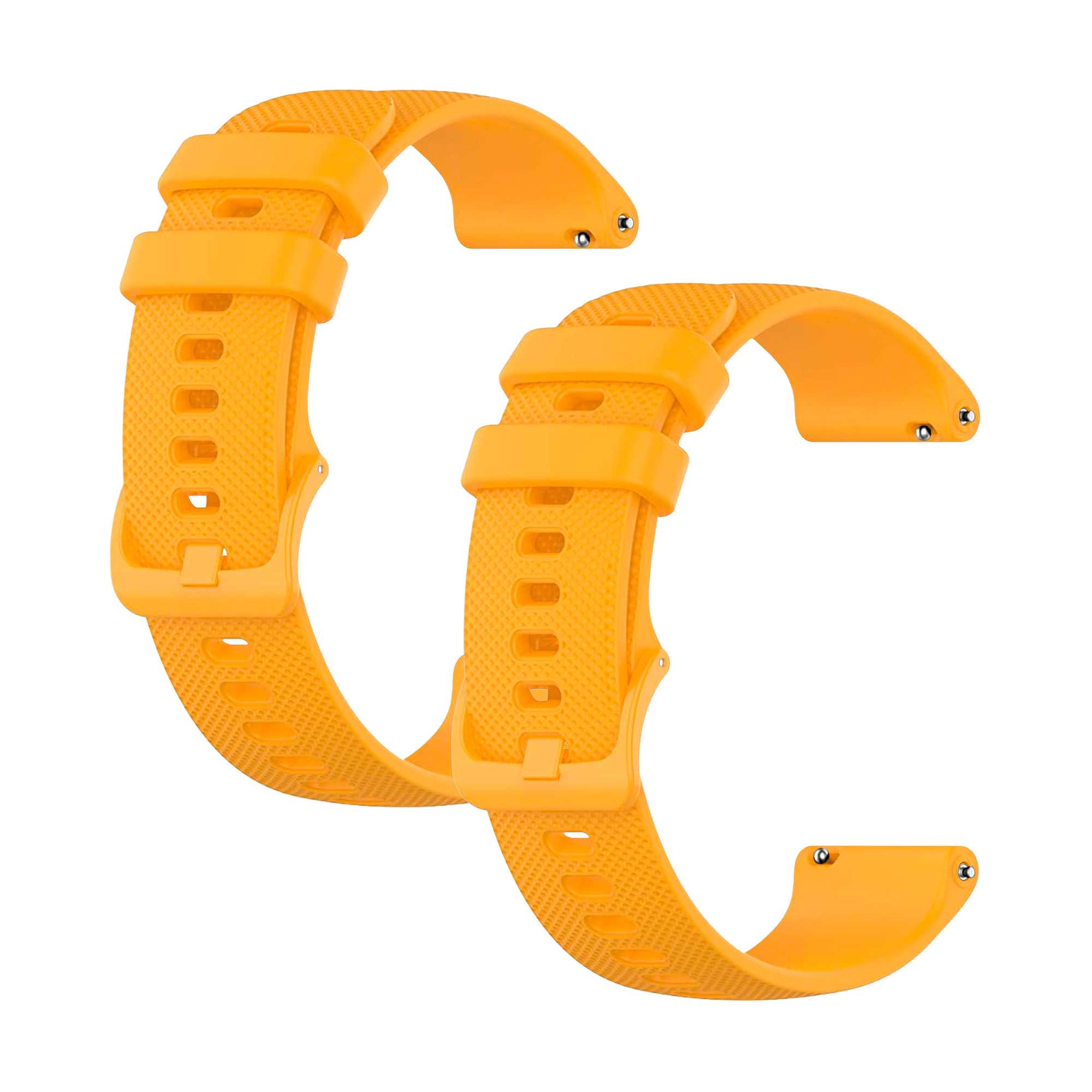 Ociodual 2 Piezas Correa Reloj 20mm, Correa Smartwatch, Liberación Rápida, Correas Reloj Inteligente, Recambios para Relojes Inteligentes Hombres y Relojes Inteligentes Mujer, Naranja