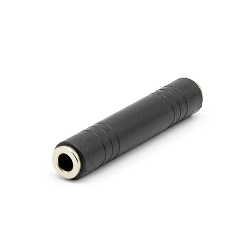CABLEPELADO Adaptador Audio Estéreo Empalme 6.35 Hembra, Acoplador Audio Hembra a Hembra, Extensor Cable Audio, Jack de 6,35mm Hembra, Metálico, Color Plateado