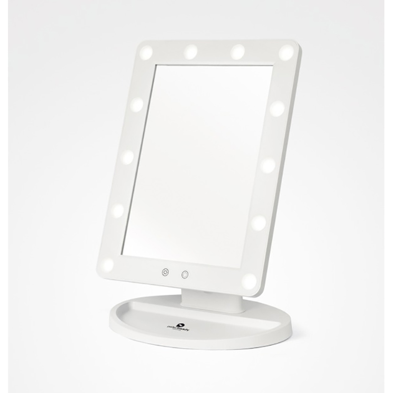 Perfect Beauty - Espejo de Luz LED Táctil de Mesa Perfect Beauty Light Feel, Color Blanco