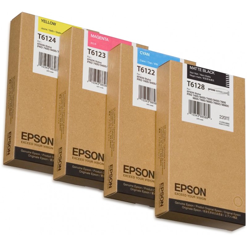 Epson - Cartucho T612400 amarillo C13T612400