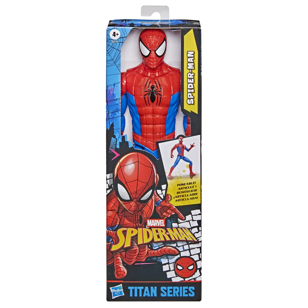 Figura Titán Spider Man Con 9 Puntos de Articulacion. 30 cm (Hasbro G27155L0)