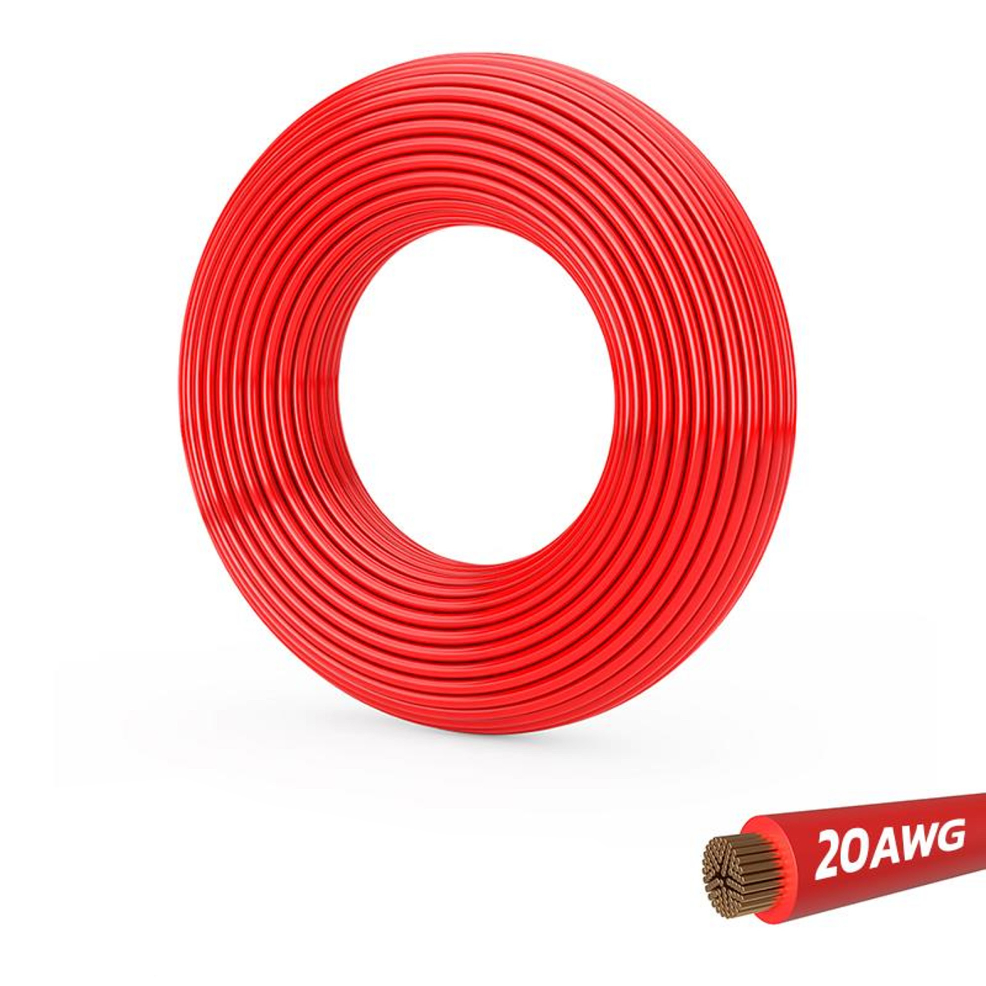Cable rojo 20 AWG - 5M