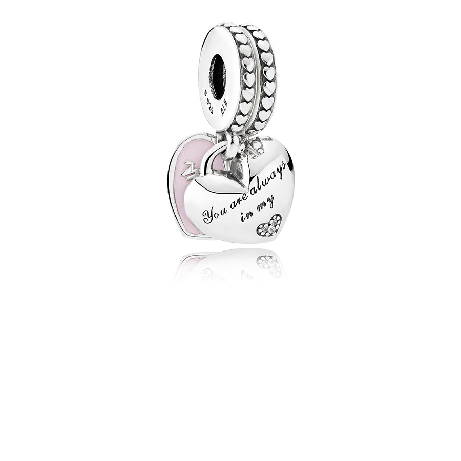 Pandora Dia de la Madre Joyería Charm colgante Corazones 792072EN40 , para Mujer