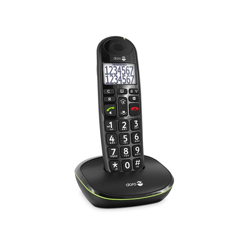 Telefono fijo doro phone easy 110 1 inalambrico negro