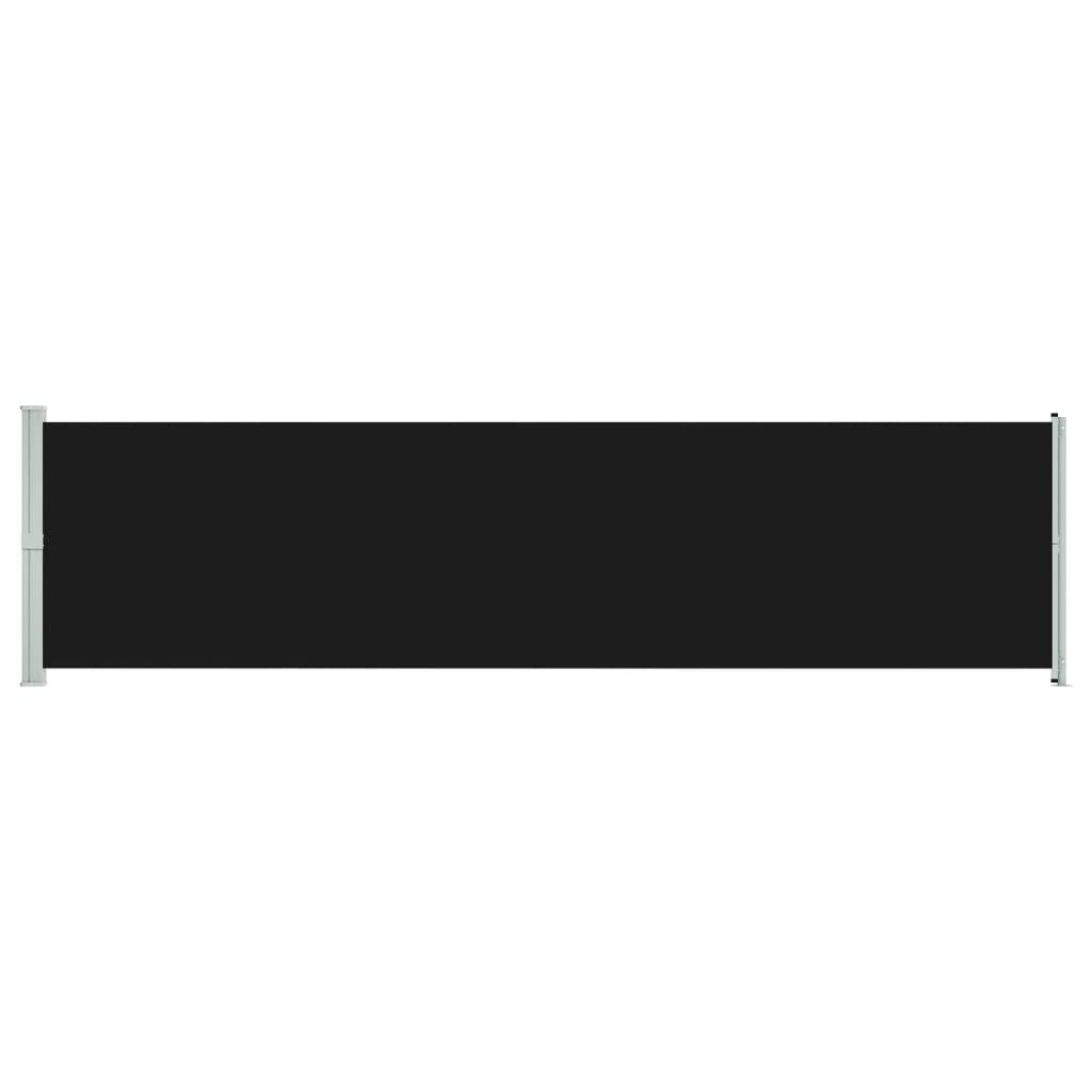 vidaXL Toldo lateral retráctil para patio 600x160 cm Color Negro, Crema, Azul