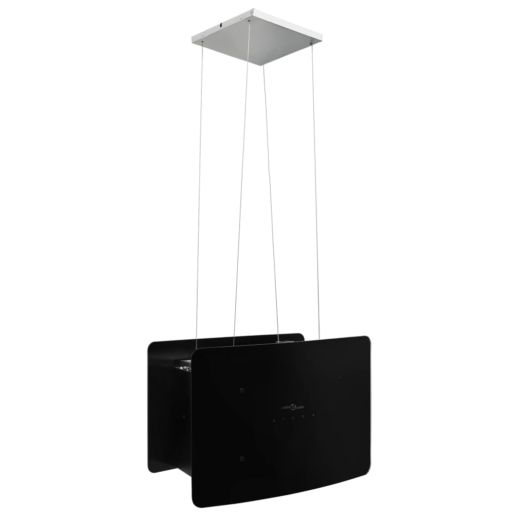 vidaXL Campana extractora colgante táctil LCD vidrio templado