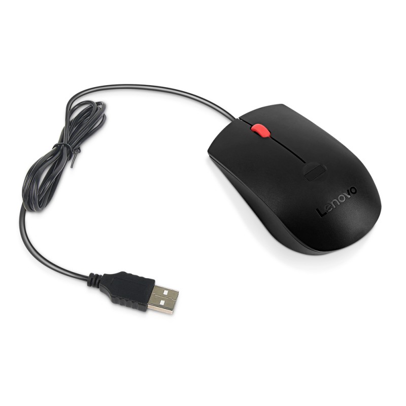 Lenovo - 4Y51M03357 ratón Oficina Ambidextro USB tipo A Óptico 1600 DPI 4Y51M03357