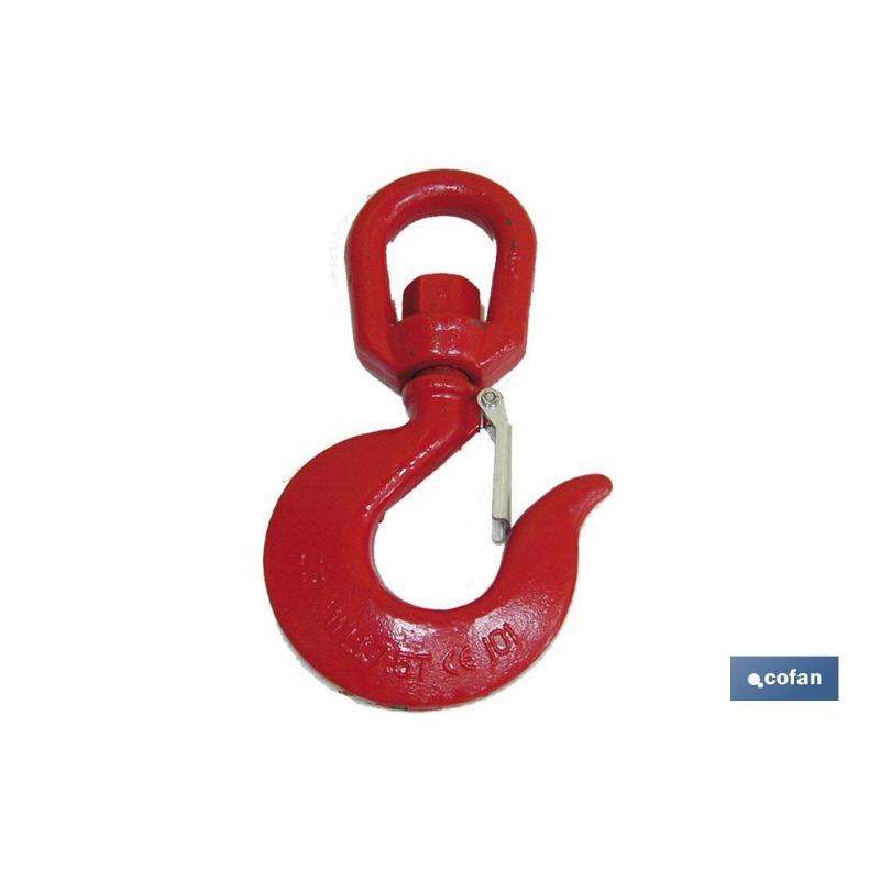 Gancho girat. c/seguro carbono c40 tn-7,5