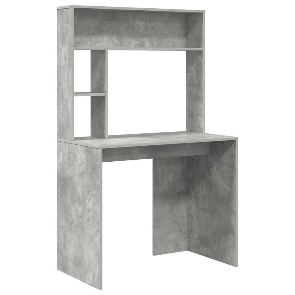 vidaXL Escritorio Gris Concreto 91 x 50 x 149 cm Madera de ingeniería