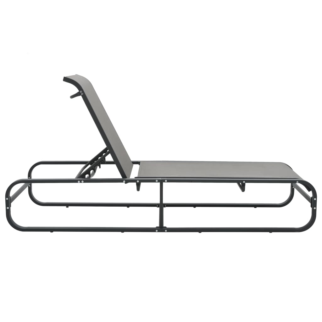 Vidaxl Tumbonas con Mesa Textilene y Aluminio