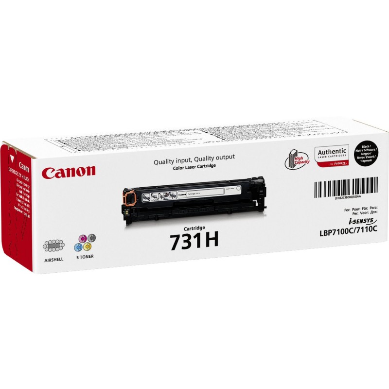 Canon - 731H cartucho de tóner 1 pieza(s) Original Negro 6273B002
