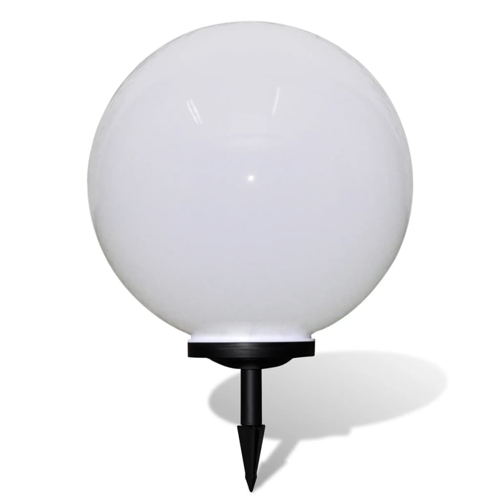 vidaXL Lámpara de Suelo de Jardín Forma de Bola Luz LED Energía Solar Dimensiones 40 cm, 50 cm