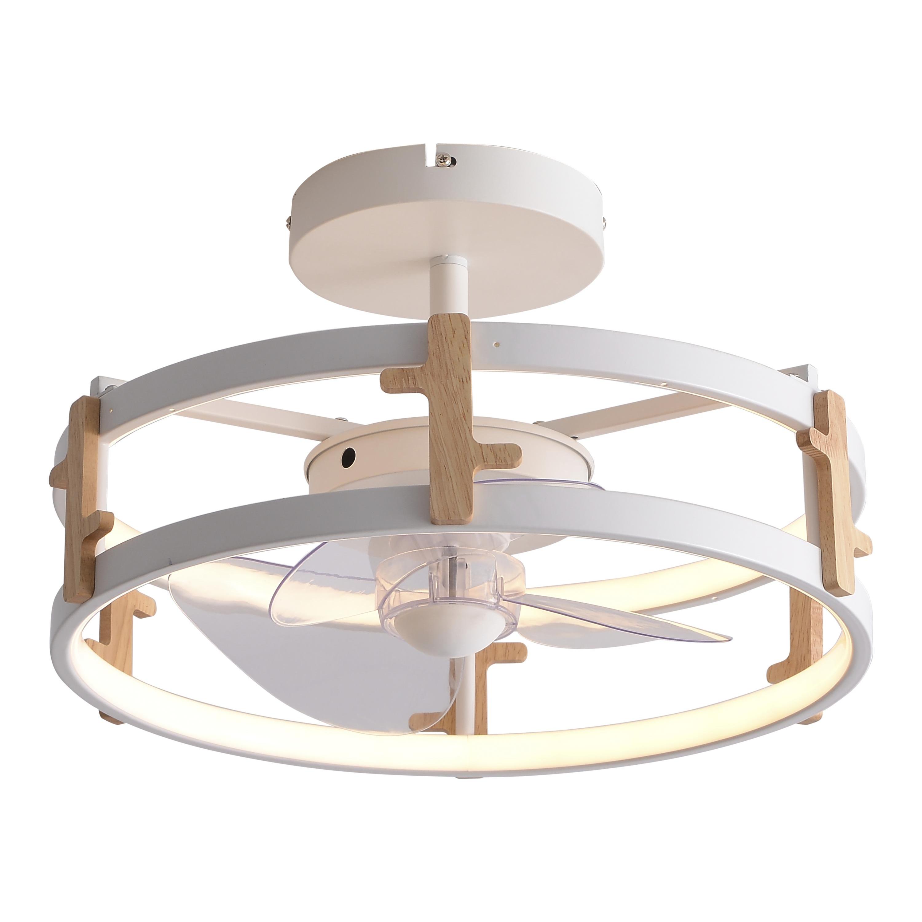 Ventilador Lámpara LED con detalles acabado madera Purline CEILY WOOD