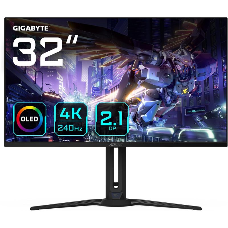 Monitor Gigabyte AORUS FO32U2P 31.5" QD-OLED UltraHD 4K 240Hz FreeSync Premium