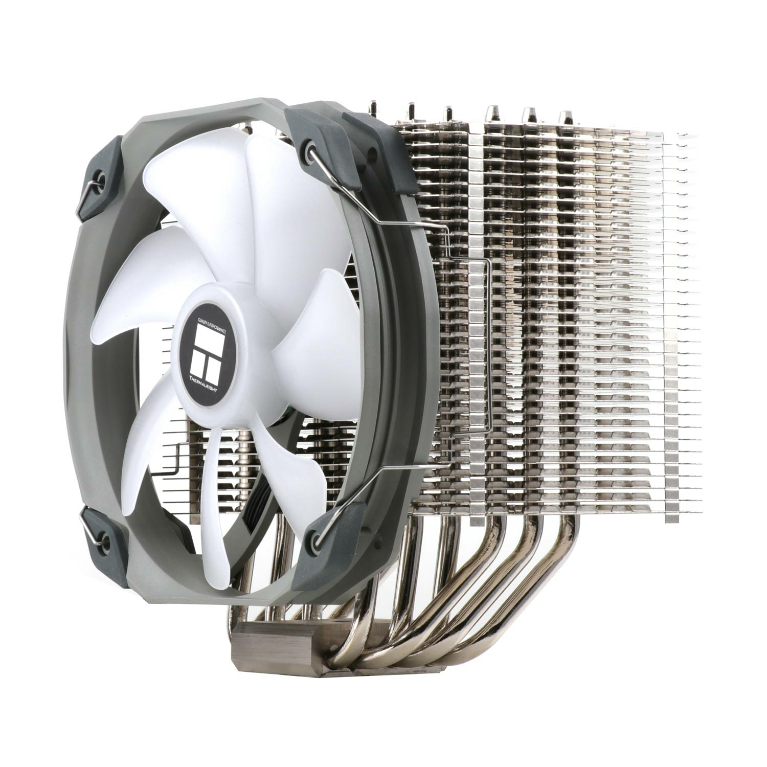Thermalright HR-02 Plus Procesador Disipador térmico/Radiador 14 cm Plata, Blanco 1 pieza(s)