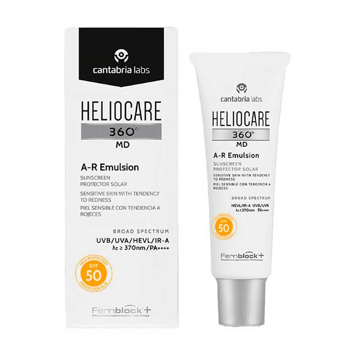 Heliocare Protector Solar SPF50+ para Pieles Sensibles con Mitigador de Rojeces y Unificador del Tono 50ml