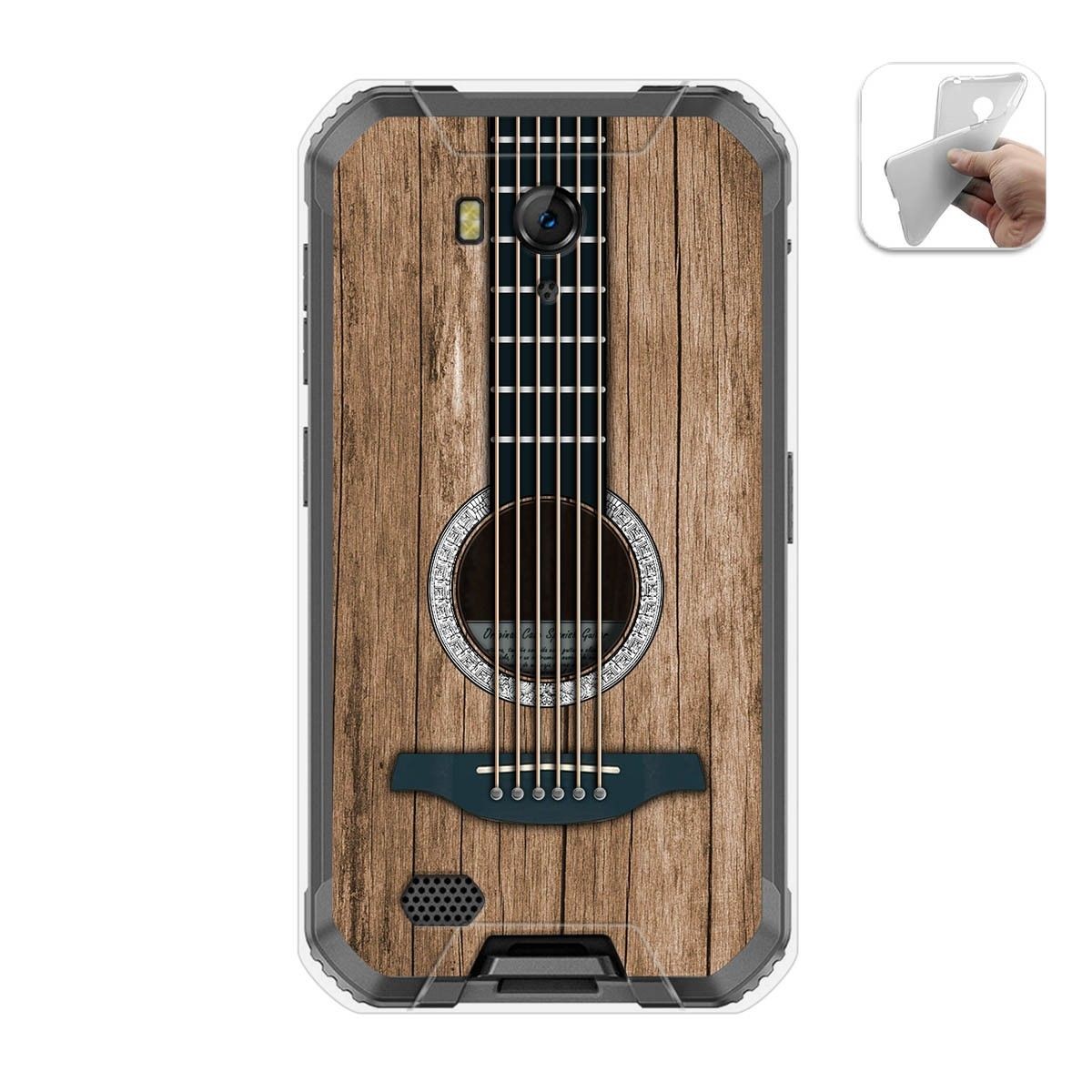 Tumundosmartphone Funda Gel Tpu para Ulefone Armor X6 diseño Madera 11 Dibujos