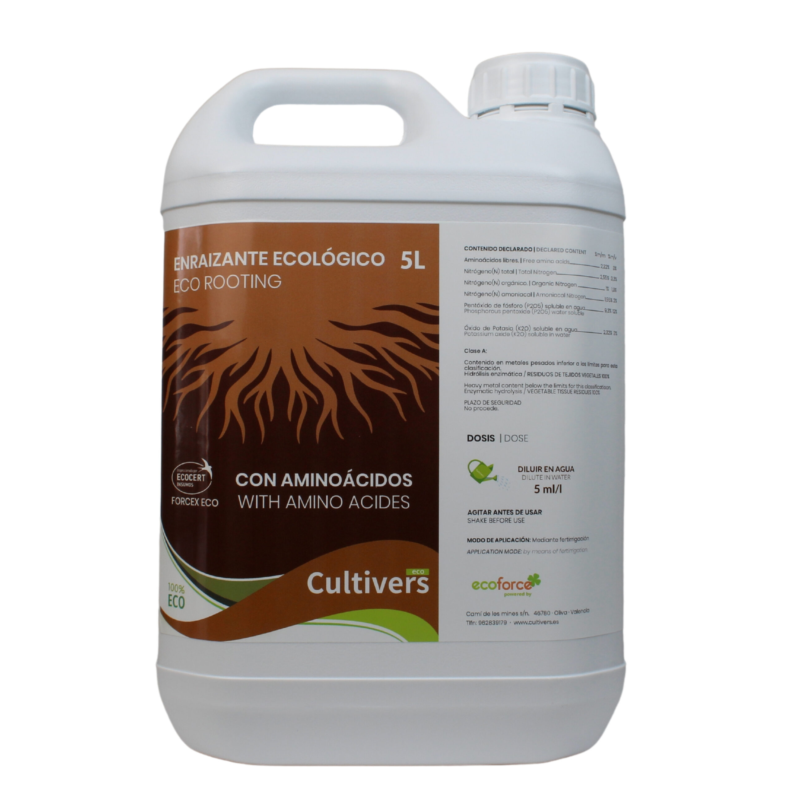 CULTIVERS Enraizante Líquido Ecológico 5 L