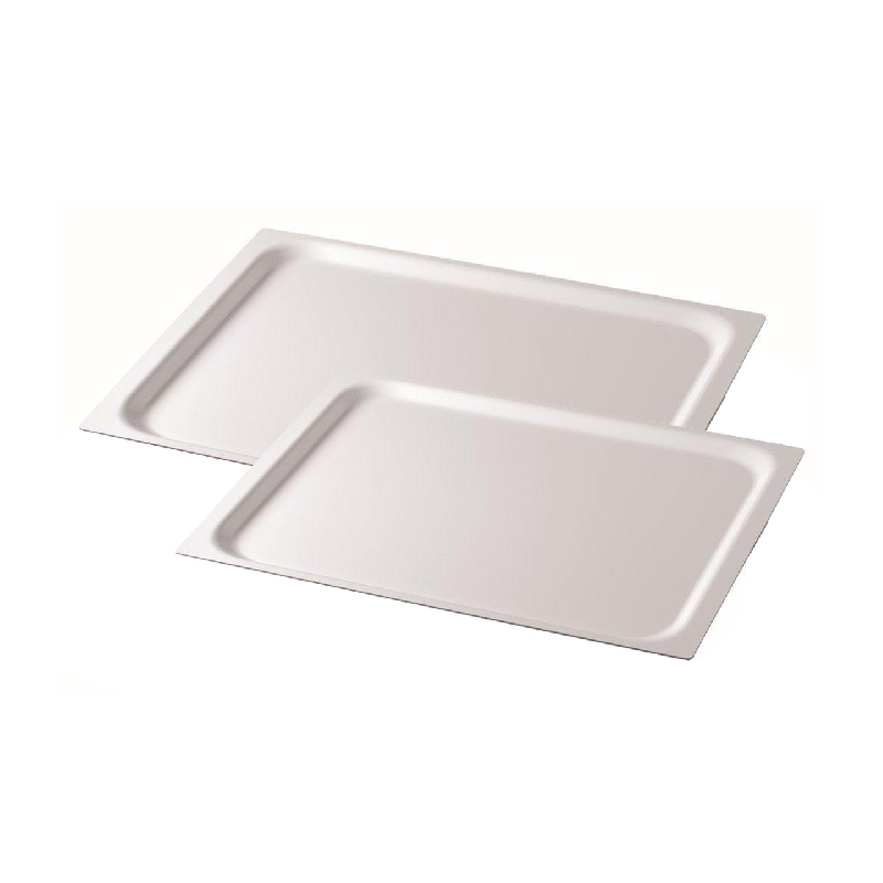 DON HIERRO - Set de 2 bandejas de servir, 42 x 29 cm y 48 x 37 cm, aptas para lavavajillas.-
