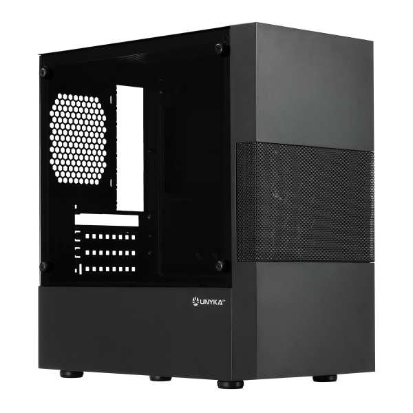 Unykach aero c25 caja microatx - fuente de alimentacion 500w incluida - tamaño disco soportado 3.5”, 2.5” - usb-a 3.0 y audio