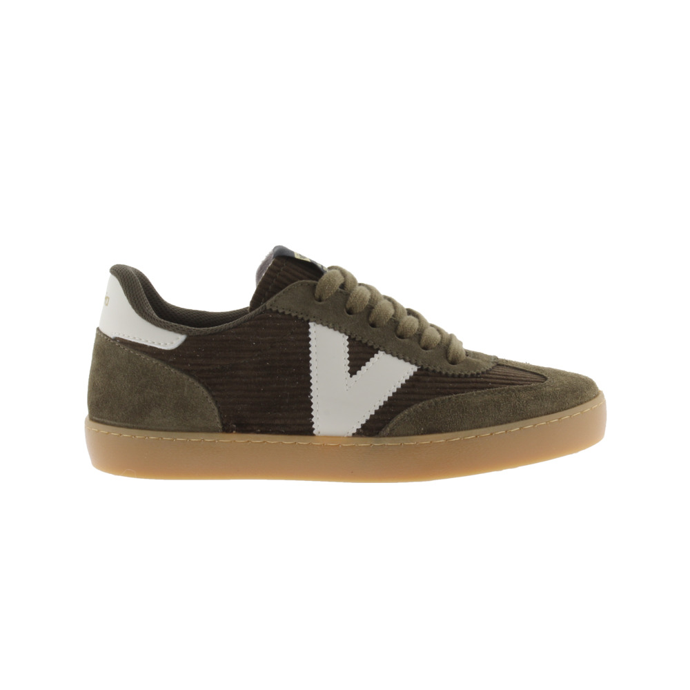 Victoria Berlín Ciclista Zapatillas de pana con piezas en contraste y de serraje al tono y suela caramelo 1126220