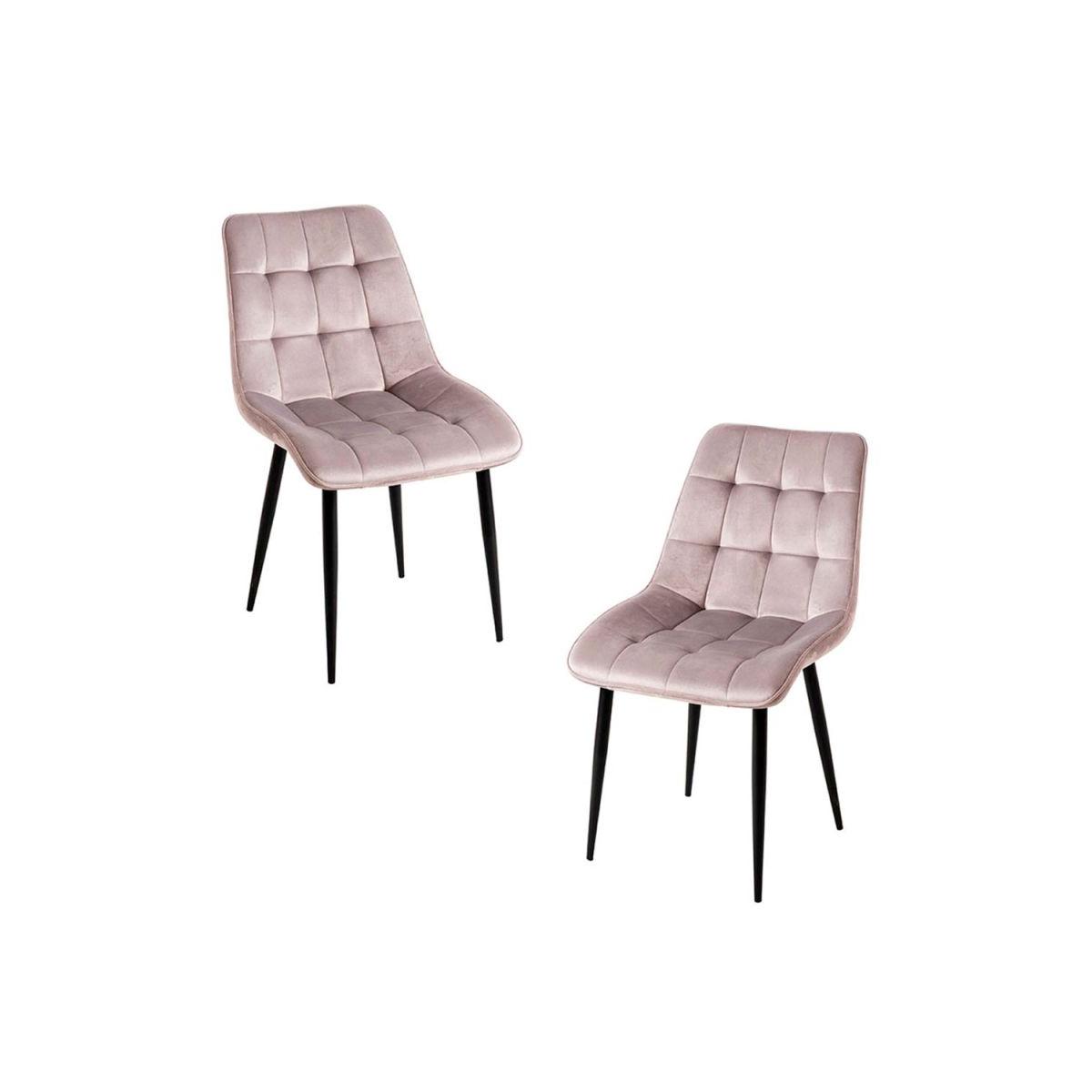 Regalos Miguel - Packs Sillas Comedor - Pack 2 Sillas Cade Terciopelo - Gris