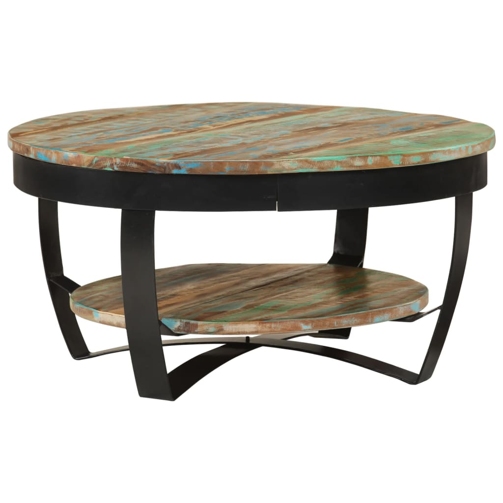Vidaxl Mesa de Centro de Madera Maciza Reciclada 60 X 40 Cm