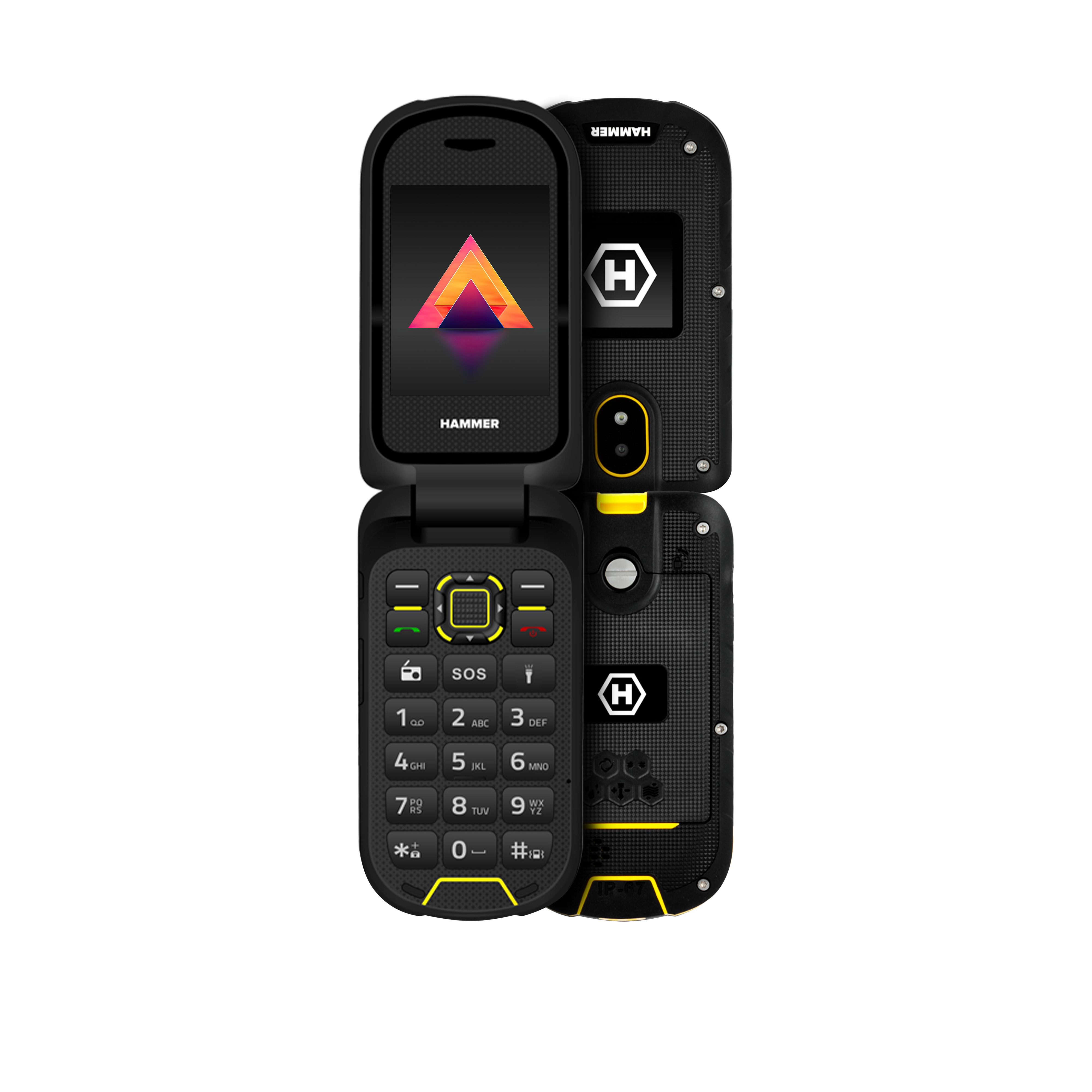 Hammer - Smartphone TEL000921 con pantalla de 2,4 pulgadas, RAM de 0,05 GB, 4G VoLTE y conectividad móvil, color negro