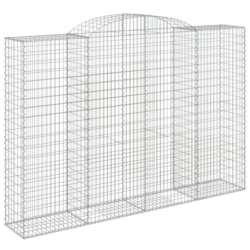 Vidaxl Cesta de Gaviones Arco Hierro Galvanizado 300x30x40/60 Cm