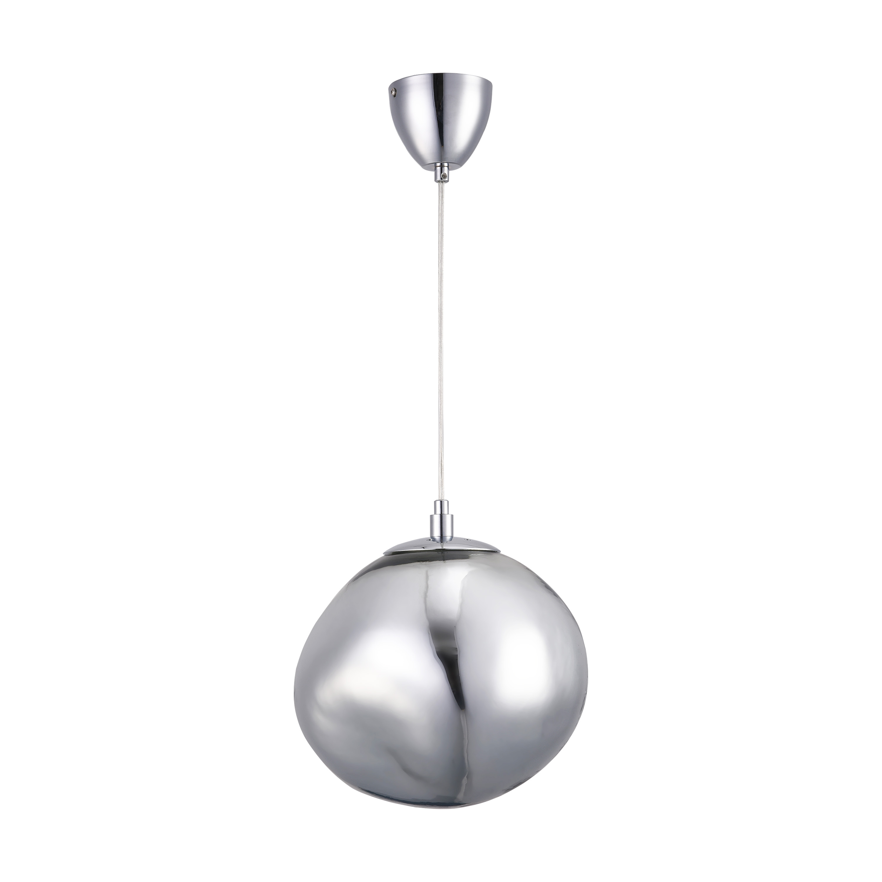 ALPINALUZ - ALPINALUZ Lámpara Colgante Diseño Moderno con Pantalla de Cristal Metalizado Irregular Casquillo E27