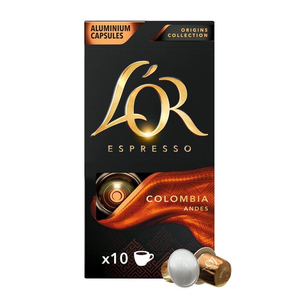 Pack de 5 - L'OR Espresso Café Colombia- 50 cápsulas (10 x 5ud)
