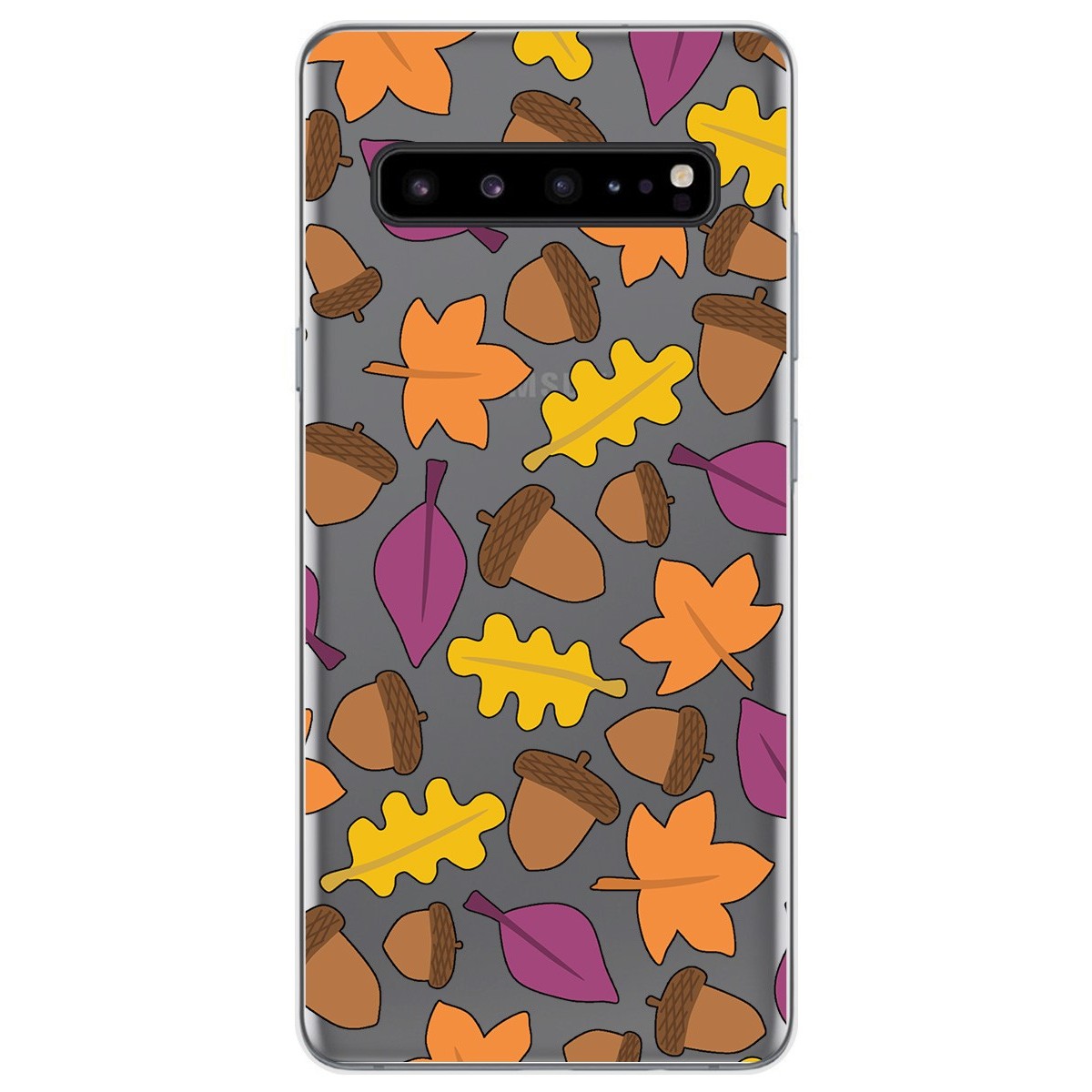 Tumundosmartphone Funda Gel Transparente para Samsung Galaxy S10 5G diseño Otoño Dibujos