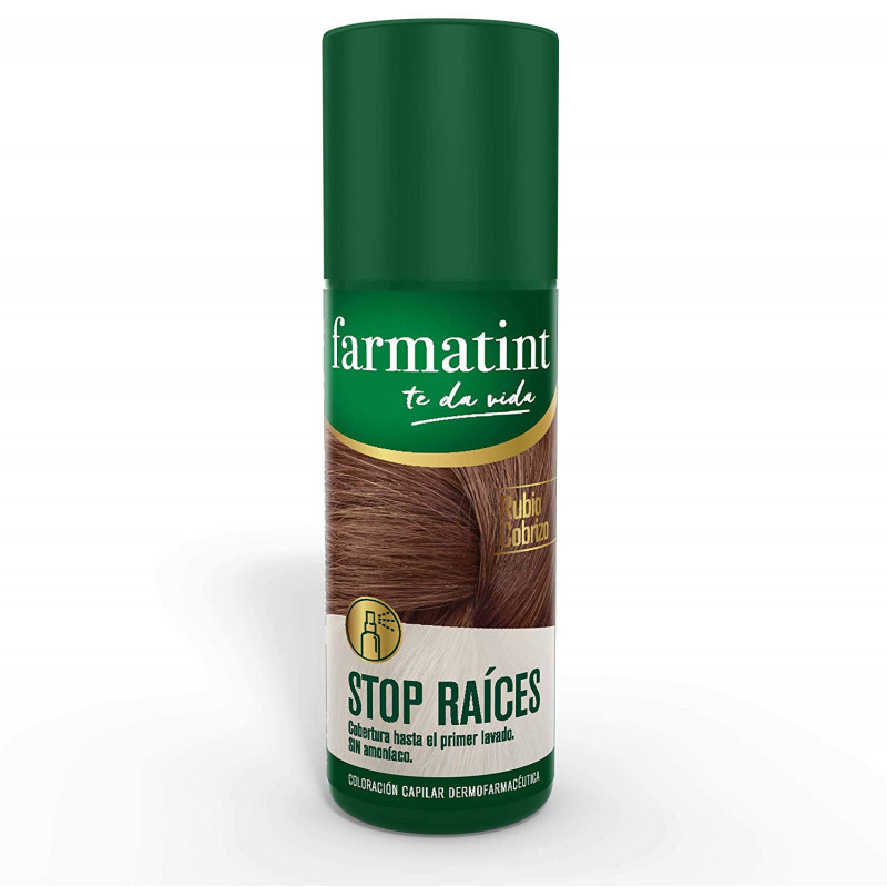 FARMATINT TE DA VIDA STOP RAÍCES RUBIO COBRIZO – SPRAY INSTANTÁNEO, 0 % AMONÍACO