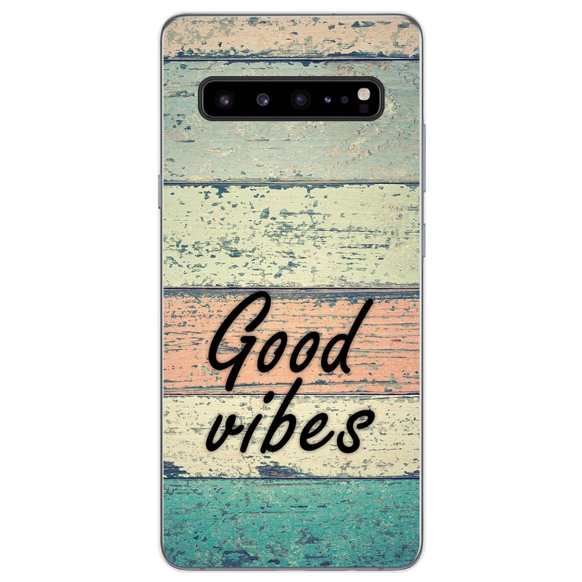Tumundosmartphone Funda Gel Tpu para Samsung Galaxy S10 5G diseño Madera 01 Dibujos