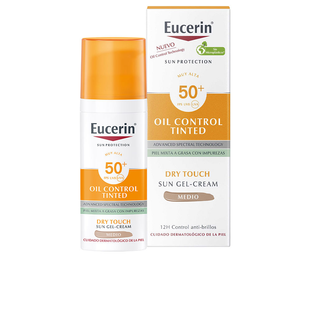 Eucerin - Maquillaje Eucerin SUN PROTECTION oil control dry touch gel-crema color SPF50+