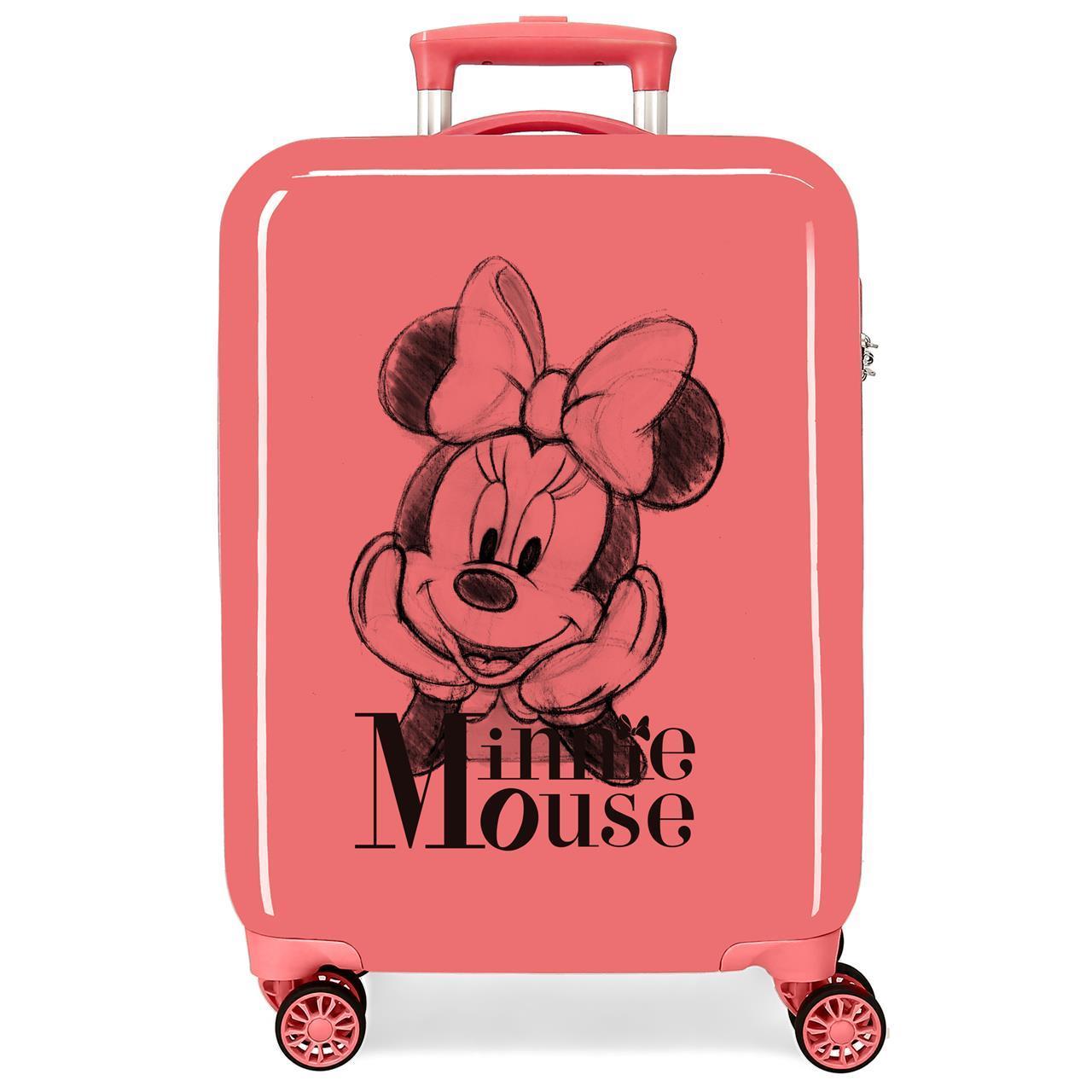 Disney Minnie Maleta De Cabina ABS Rígida Mickey Y Minnie Colors 55cm