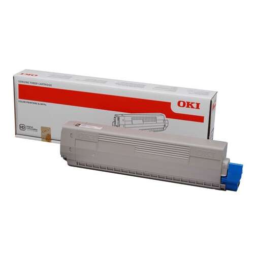 Oki c822 negro cartucho de toner original - 44844616
