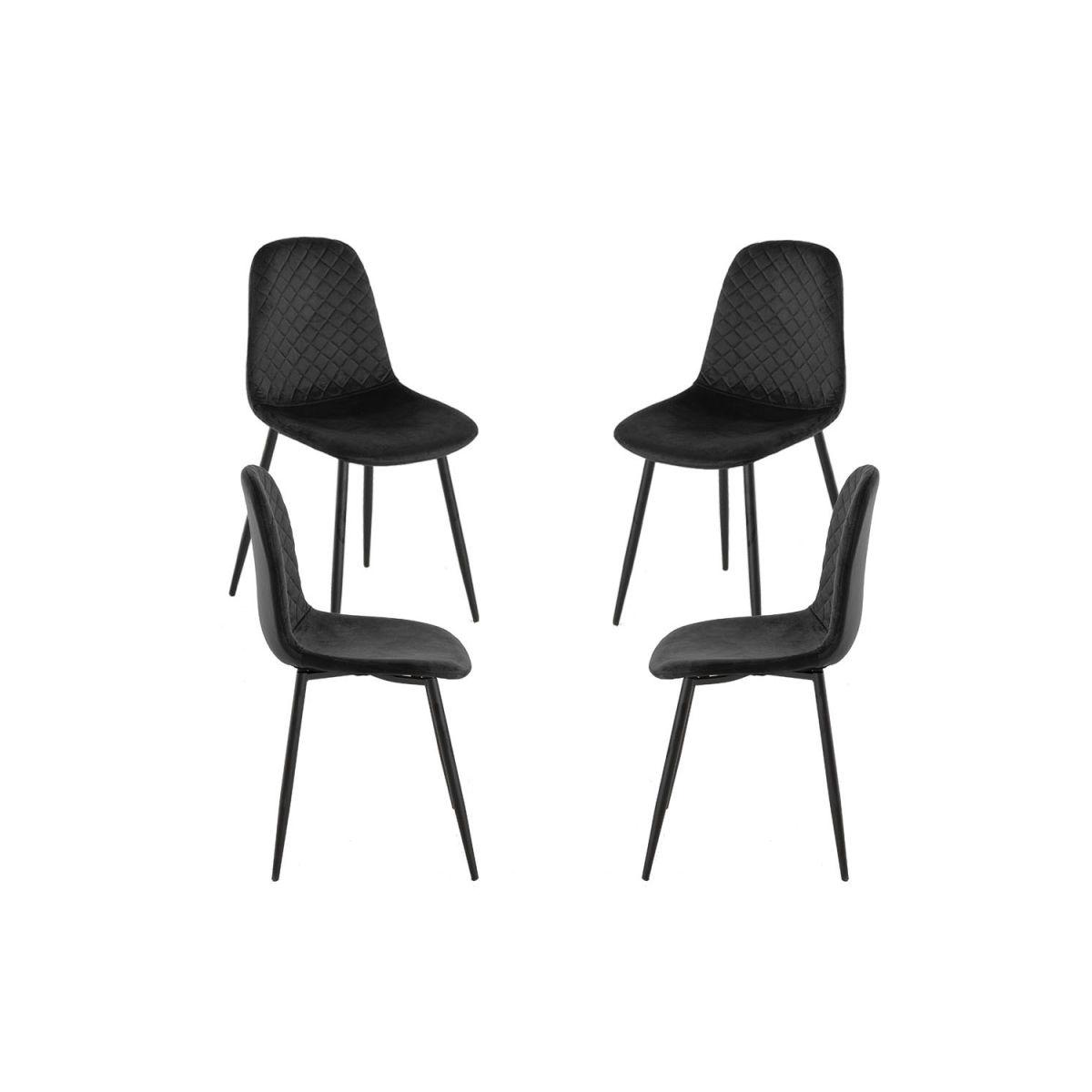 Regalos Miguel - Packs Sillas Comedor - Pack 4 Sillas Boide - Negro