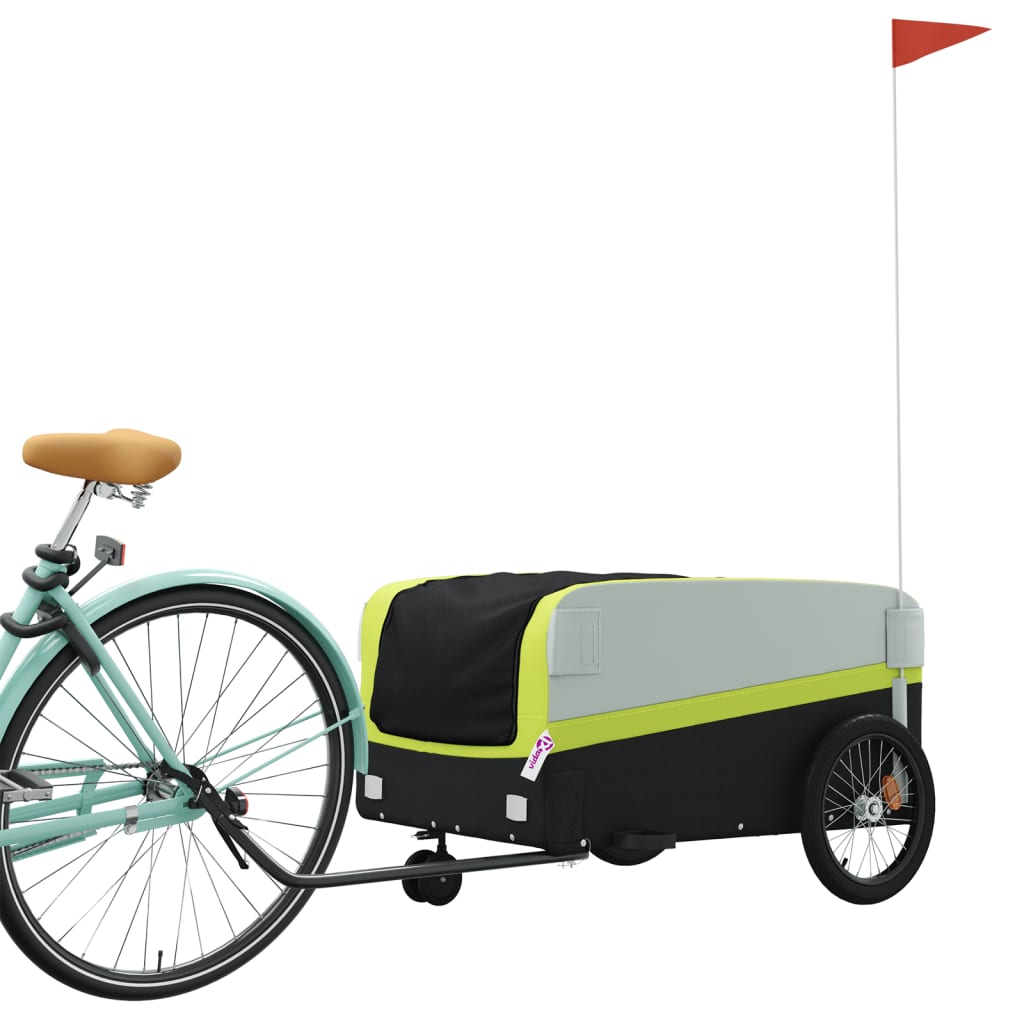 vidaXL Remolque para Bicicleta Carrito de Carga para Bici Hierro 45 kg Color Azul,  Verde,  Negro y mas