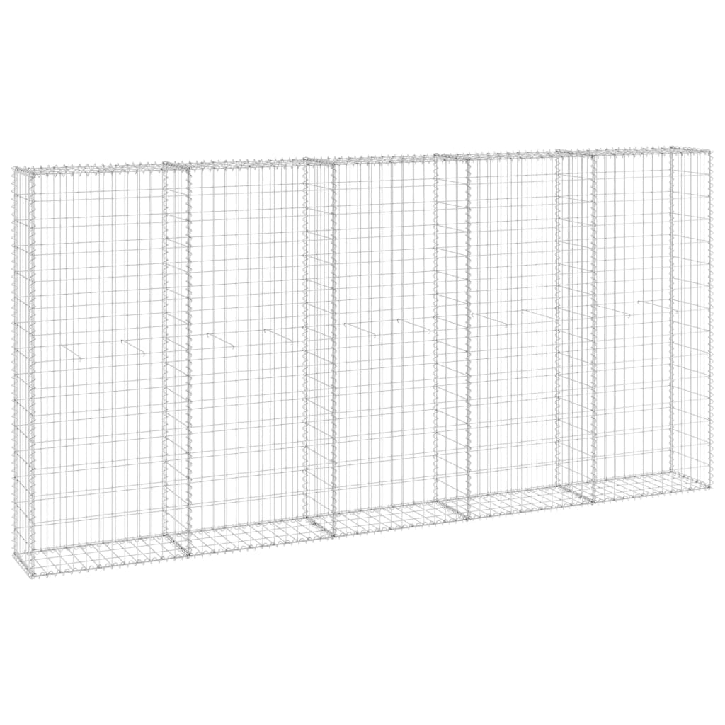 vidaXL Muro de gaviones con cubiertas acero galvanizado 300x30x150 cm