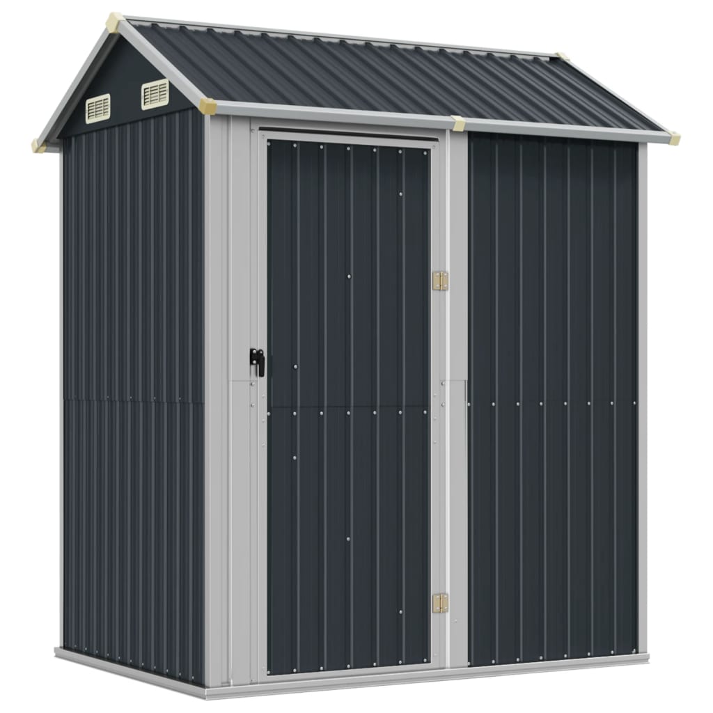 vidaXL Caseta de jardín antracita 192x152,5x237 cm acero galvanizado