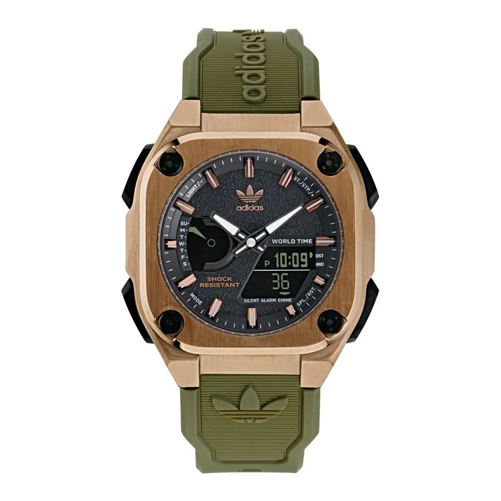 Adidas Reloj Hombre Analogico/digital Cuarzo con Correa de Silicona AOFH23502