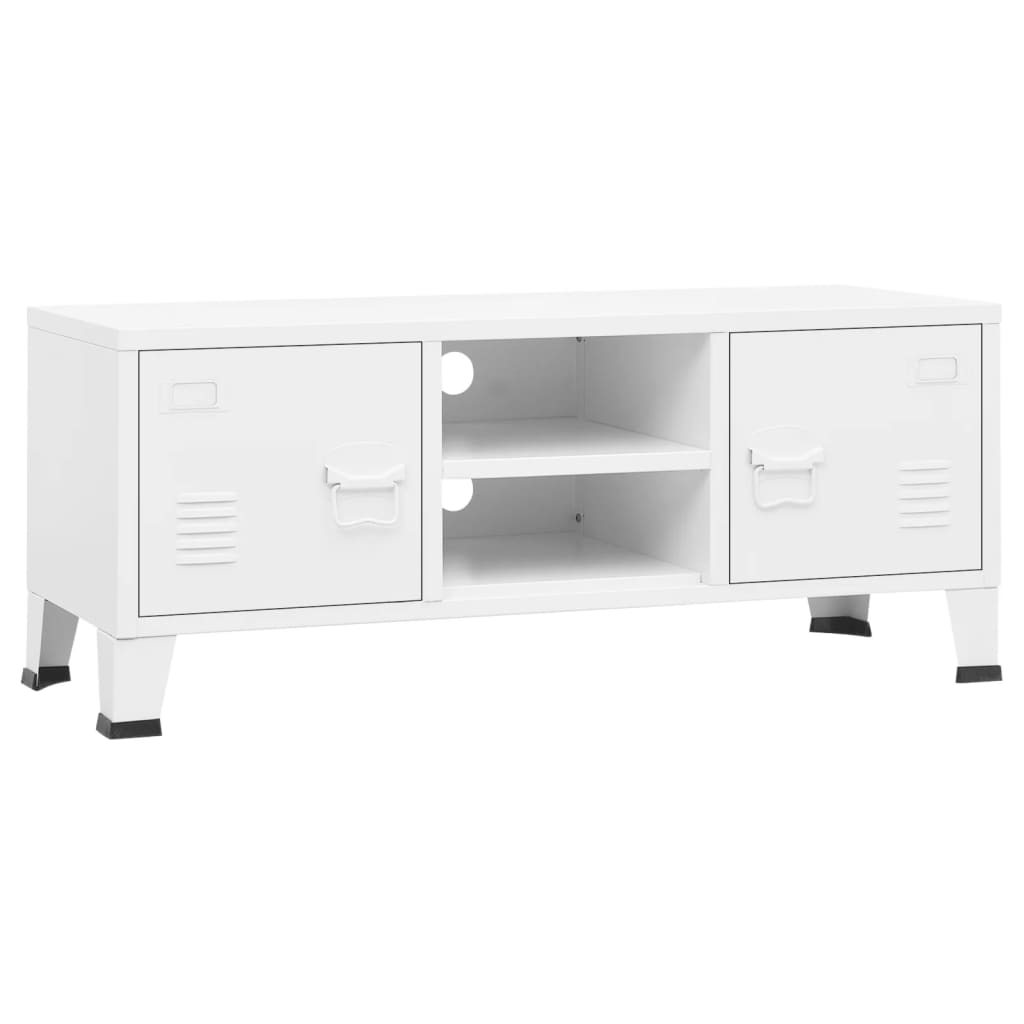 vidaXL Mueble de TV industrial metal 105x35x42 cm, Mueble de Salon, Mueble TV, Mueble TV salon, Mesa de TV, Mueble tele